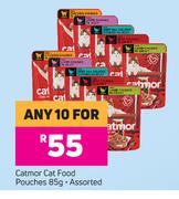 Catmor Cat Food Pouches Assorted-For Any 10 x 85g