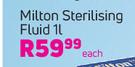 Milton Sterilising Fluid-1L Each