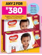 Huggies Gold Disposable Nappies Jumbo Pack-For Any 2