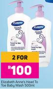 Elizabeth Anne's Head To Toe Baby Wash-For 2 x 500ml