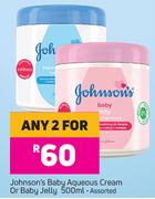 Johnson's Baby Aqueous Cream Or Baby Jelly Assorted-For Any 2