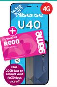 Hisense U40-On Smart XS+ Top Up