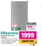Hisense 120L Silver Bar Fridge H120RTS
