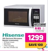 Hisense 28Ltr Electronic Microwave Metallic H28MOMME