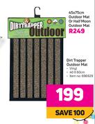 Dirt Trapper Outdoor Mat Or Half Moon 45 x 75cm