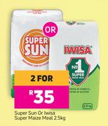 Super Sun Or Iwisa Super Maize Meal-For 2 x 2.5kg