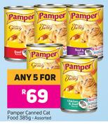 Pamper Canned Cat Food Assorted-For Any 5 x 385g