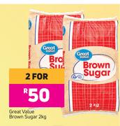 Great Value Brown Sugar-For 2 x 2Kg