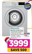 Hisense 8Kg Silver Tumble Dryer