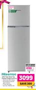 Hisense 220Ltr Titan Silver Top Freezer Fridge H220TTS