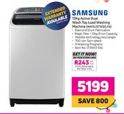 Samsung 13Kg Active Dual Wash Top Load Washing Machine WA13J5710SG.FA