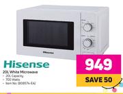 Hisense 20Ltr White Microwave