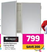 Wildberry Double Bathroom Cabinet White