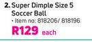 Mitre Super Dimple Size 5 Soccer Ball-Each