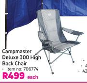 Campmaster Deluxe 300 High Back Chair-Each