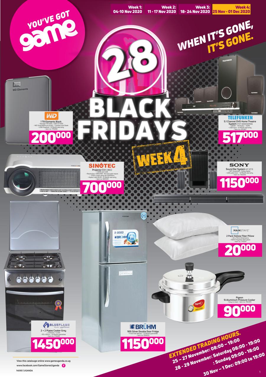 Game Uganda 28 Black Fridays 25 November 1 December 2020 m