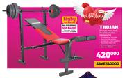 Trojan bench and weight combo set 2025