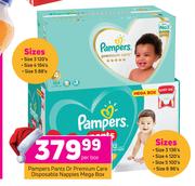 Pampers Pants Or Premium Care Disposable Nappies Mega Box-Per Box