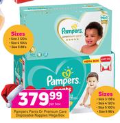 Pampers Pants Or Premium Care Disposable Nappies Mega Box-Per Box