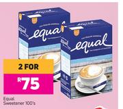 Equal Sweetener-For 2 x 100's