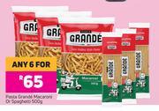 Pasta Grande Macaroni Or Spaghetti-For Any 6 x 500g