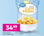 Great Value Corn Flakes-1kg Each