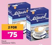 Equal Sweetener-For 2 x 100's