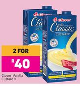 Clover Vanilla Custard-For 2 x 1L