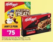 Kellogg's Granola Bar Multipack 5 x 44g Or Cereal Bar Multipack 6 x 22g Assorted-For Any 2