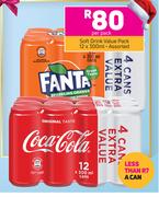 Soft Drink value Pack Assorted-12 x 300ml Per Pack