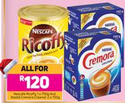Nescafe Ricoffy 1 x 750g & Nestle Cremora Creamer 2 x 750g-For All
