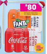 Soft Drink Value Pack Assorted-12 x 300ml Per Pack