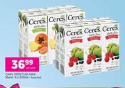 Ceres 100% Fruit Juice Blend Assorted-6 x 200ml Per Pack