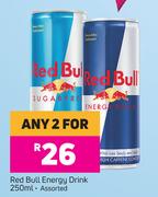Red Bull Energy Drink Assorted-For Any 2 x 250ml