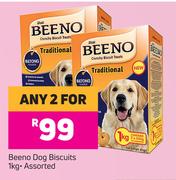 Beeno Dog Biscuits Assorted-For Any 2 x 1Kg
