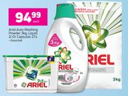 Ariel Auto Washing Powder 3Kg, Liquid 2Ltr Or Capsules 21's-Each