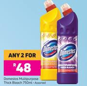 Domestos Multipurpose Thick Bleach Assorted-For Any 2 x 750ml