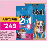 Bobtail 2 In 1 Dog Food 5.5Kg, 6Kg Or 6.5Kg Or Bobtail Dog Food 8Kg Assorted-For Any 2