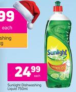 Sunlight Dishwashing Liquid-750ml Each
