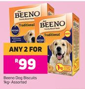 Beeno Dog Biscuits Assorted-For Any 2 x 1kg