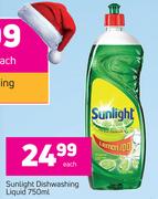 Sunlight Dishwashing Liquid-750ml Each