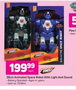 Adventure Wheels 38cm Animated Space Eobot With Light & Sound-Each