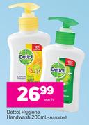 Dettol Hygiene Handwash Assorted-200ml Each
