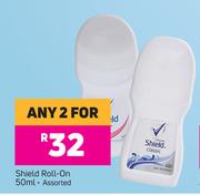 Shield Roll On Assorted-For Any 2 x 50ml