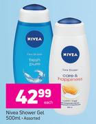 Nivea Shower Gel Assorted-500ml Each
