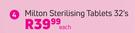 Milton Sterilising Tablets 32's-Each