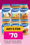 Purity 3rd Foods Assorted-For Any 6 x 200ml