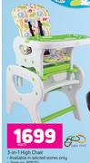 Baby Links 3 In 1 High Chair-Each
