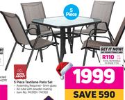 Out & About 5 Piece Textilene Patio Set