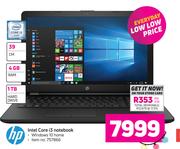 HP Intel Core i3 Notebook